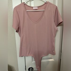 Pink Lily Dusty Pink Bodysuit